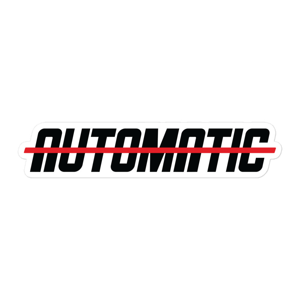 Anti-Automatic Sticker - Black Type